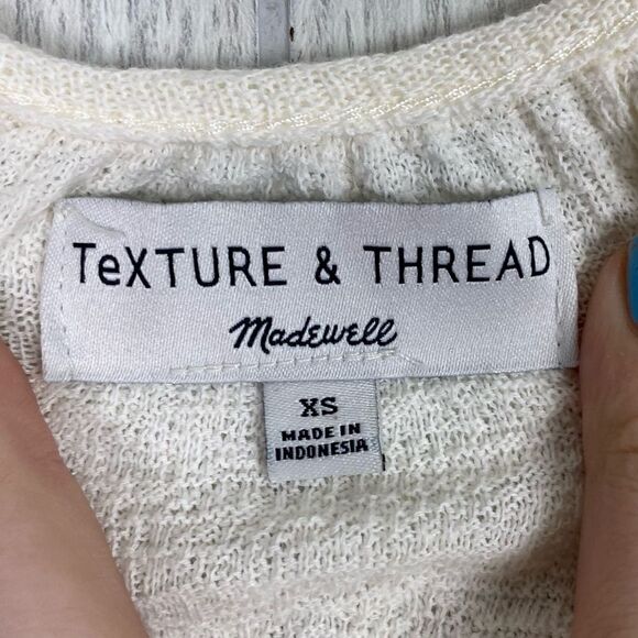 Madewell | Texture & Thread Tiered Sleeve Top Size X Small - Picture 7 of 9